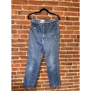 Calvin Klein Womens Blue Denim Tapered Leg 90s Y2K 14s‎